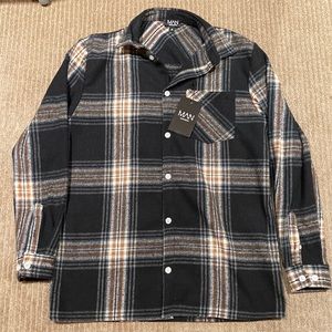 BNWT Boohooman Heavyweight oversized flannel